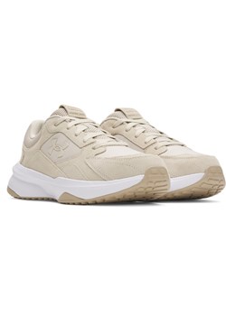 Męskie buty treningowe Under Armour UA Edge SUEDE - beżowe ze sklepu Sportstylestory.com w kategorii Buty sportowe męskie - zdjęcie 184779939