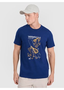 Męski t-shirt z nadrukiem 4F 4FRSS25TTSHM2852 - granatowy ze sklepu Sportstylestory.com w kategorii T-shirty męskie - zdjęcie 184779998