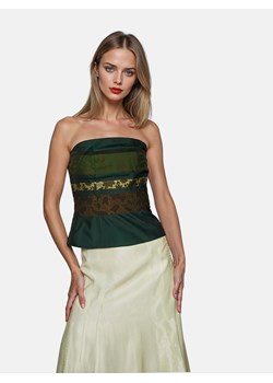 Zielony gorset damski Potis & Verso Gracja ze sklepu Eye For Fashion w kategorii Gorsety - zdjęcie 184781078