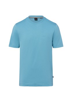 BOSS Koszulka męska - Thompson Mężczyźni Bawełna jasnoniebieski jednolity ze sklepu vangraaf w kategorii T-shirty męskie - zdjęcie 184781627