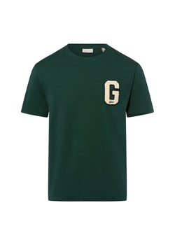 Gant Koszulka męska Mężczyźni Bawełna jodłowy jednolity ze sklepu vangraaf w kategorii T-shirty męskie - zdjęcie 184781636