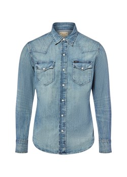 Polo Ralph Lauren Męska koszula dżinsowa Mężczyźni Regular Fit Bawełna bielony jednolity ze sklepu vangraaf w kategorii Koszule męskie - zdjęcie 184781638