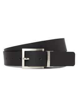 HUGO Skórzany pasek - Marc Mężczyźni skóra czarny jednolity ze sklepu vangraaf w kategorii Paski męskie - zdjęcie 184781665