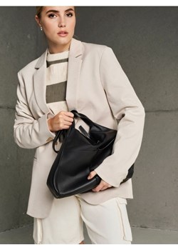 Sinsay - Torebka z imitacji skóry - czarny ze sklepu Sinsay w kategorii Torby Shopper bag - zdjęcie 184782939