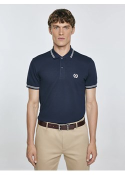 Koszulka męska polo granatowa Poller 403 ze sklepu Big Star w kategorii T-shirty męskie - zdjęcie 184783806