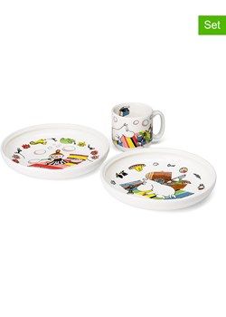 Moomin 2-częściowy zestaw "Moomintroll" w kolorze białym ze wzorem ze sklepu Limango Polska w kategorii Naczynia dziecięce - zdjęcie 184784445