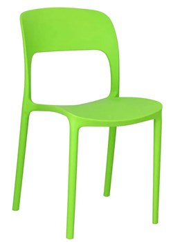 Limonkowe minimalistyczne krzesło - Ginger 2X ze sklepu Edinos.pl w kategorii Krzesła - zdjęcie 184786048
