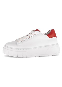 Gabor Skórzane sneakersy w kolorze biało-czerwonym ze sklepu Limango Polska w kategorii Buty sportowe damskie - zdjęcie 184786839
