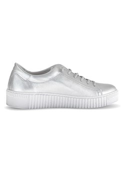 Gabor Skórzane sneakersy w kolorze srebrnym ze sklepu Limango Polska w kategorii Trampki damskie - zdjęcie 184786895