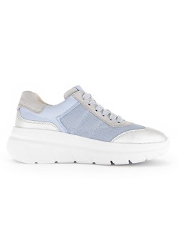 Gabor Skórzane sneakersy w kolorze srebrno-szaro-błękitnym ze sklepu Limango Polska w kategorii Buty sportowe damskie - zdjęcie 184786956