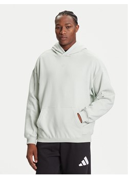 adidas Bluza Premium Essentials JW1035 Zielony Loose Fit ze sklepu MODIVO w kategorii Bluzy męskie - zdjęcie 184787646