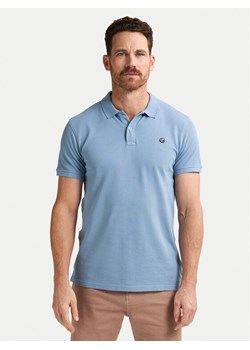 Petrol Industries Polo M-ROS-POL002 Błękitny Regular Fit ze sklepu MODIVO w kategorii T-shirty męskie - zdjęcie 184787647