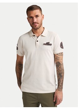 Petrol Industries Polo M-1050-POL946 Écru Regular Fit ze sklepu MODIVO w kategorii T-shirty męskie - zdjęcie 184787736