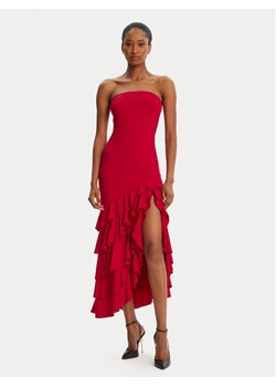 BARDOT Sukienka koktajlowa Agastina Strapless 60029DB Czerwony Slim Fit ze sklepu MODIVO w kategorii Sukienki - zdjęcie 184787755