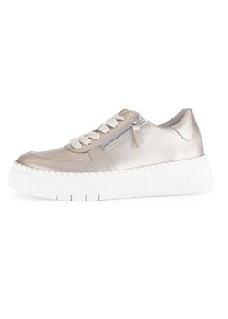 Gabor Skórzane sneakersy w kolorze beżowym ze sklepu Limango Polska w kategorii Buty sportowe damskie - zdjęcie 184789826