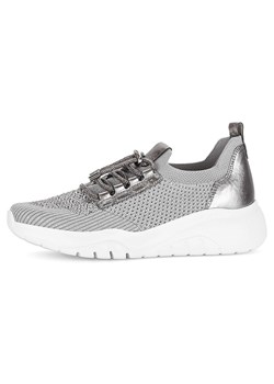 Gabor Skórzane sneakersy w kolorze srebrno-szarym ze sklepu Limango Polska w kategorii Buty sportowe damskie - zdjęcie 184789875