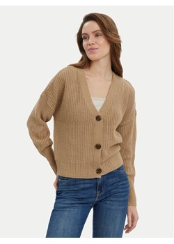 Vero Moda Kardigan Lea 10249632 Beżowy Regular Fit ze sklepu MODIVO w kategorii Swetry damskie - zdjęcie 184790348