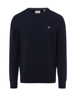 Gant Sweter damski z dzianiny Kobiety Bawełna granatowy jednolity ze sklepu vangraaf w kategorii Swetry męskie - zdjęcie 184791089