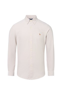 Polo Ralph Lauren Męska koszula casual Mężczyźni Regular Fit Bawełna beżowy jednolity ze sklepu vangraaf w kategorii Koszule męskie - zdjęcie 184791119