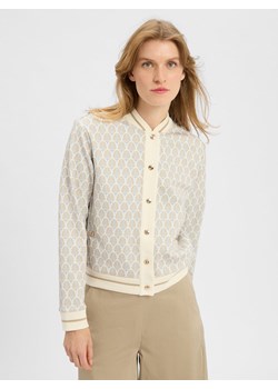 JOOP! Damska bluza dresowa - Tjara Kobiety écru wzorzysty ze sklepu vangraaf w kategorii Kurtki damskie - zdjęcie 184791136