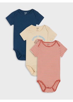 Sinsay - Body 3 pack - kremowy ze sklepu Sinsay w kategorii Body niemowlęce - zdjęcie 184793048