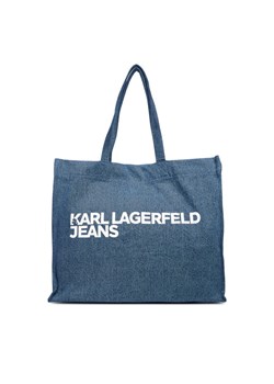 Karl Lagerfeld Jeans Torebka A3W50069 Niebieski ze sklepu MODIVO w kategorii Torby Shopper bag - zdjęcie 184794066