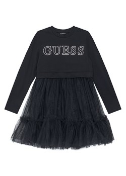 Guess Sukienka codzienna J5YK03 KAUH0 Czarny Regular Fit ze sklepu MODIVO w kategorii Sukienki dziewczęce - zdjęcie 184794208