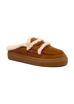 INUIKII Skórzane mule | shearling ze sklepu Gomez Fashion Store w kategorii Klapki damskie - zdjęcie 184795937