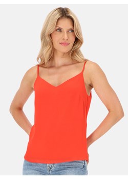 Top damski pomarańczowy na ramiączkach EyeForFashion ze sklepu Eye For Fashion w kategorii Bluzki damskie - zdjęcie 184796689