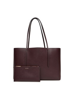 Calvin Klein Torebka Foil Logo Tote W/Pouch LV04F3274G Bordowy ze sklepu MODIVO w kategorii Torby Shopper bag - zdjęcie 184797626