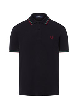 Fred Perry Męska koszulka polo Mężczyźni Bawełna granatowy jednolity ze sklepu vangraaf w kategorii T-shirty męskie - zdjęcie 184798905