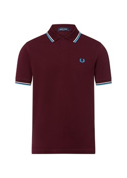 Fred Perry Męska koszulka polo Mężczyźni Bawełna bordowy jednolity ze sklepu vangraaf w kategorii T-shirty męskie - zdjęcie 184798906