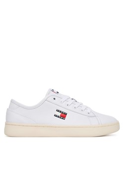 Tenisówki Tommy Jeans Tjw Lightweight Court EN0EN02875 Biały ze sklepu eobuwie.pl w kategorii Trampki damskie - zdjęcie 184799766
