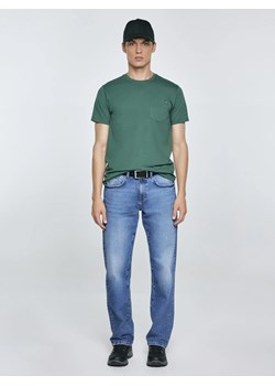Koszulka męska z kieszonką zielona Carbon 304 ze sklepu Big Star w kategorii T-shirty męskie - zdjęcie 184800787