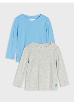 Sinsay - Koszulki z długimi rękawami 2 pack - szary ze sklepu Sinsay w kategorii Bluzki dziewczęce - zdjęcie 184801108