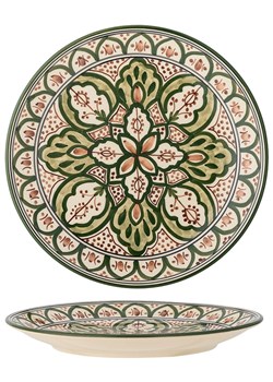 Bloomingville Talerz obiadowy &quot;Karlie&quot; w kolorze zielono-brązowym - Ø 27,5 cm ze sklepu Limango Polska w kategorii Naczynia - zdjęcie 184801549