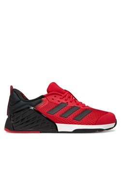 adidas Buty na siłownię Dropset 3 strength training JR1669 Czerwony ze sklepu MODIVO w kategorii Buty sportowe męskie - zdjęcie 184801828