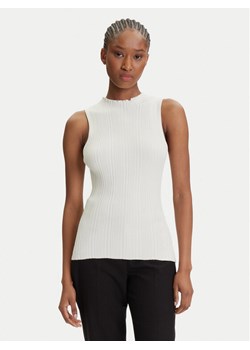 HUGO Bluzka Sarepilk 50542597 Écru Slim Fit - id: 0000305206725 - marki Hugo Boss - 184801889 HUGO Bluzka Sarepilk 50542597 Écru Slim Fit ze sklepu MODIVO w kategorii Bluzki damskie - zdjęcie 184801889