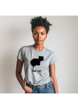 WOOOP Koszulka "Ink cat" w kolorze szarym ze sklepu Limango Polska w kategorii Bluzki damskie - zdjęcie 184808469