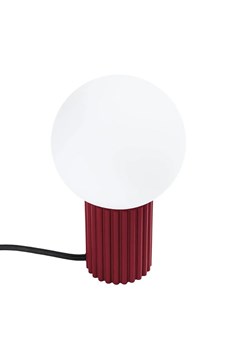 Burgundowa lampka na biurko - K601-Buble ze sklepu Edinos.pl w kategorii Lampy stołowe - zdjęcie 184810075