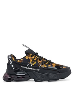 Sneakersy Versace Jeans Couture 79YA3SU2 ZSC94 G89 Czarny ze sklepu eobuwie.pl w kategorii Buty sportowe męskie - zdjęcie 184810279
