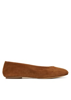 Baleriny Weekend Max Mara Todisuede 2525526074600 Brązowy ze sklepu eobuwie.pl w kategorii Balerinki - zdjęcie 184810298