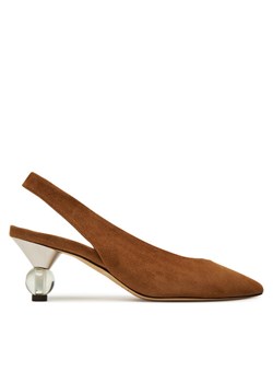 Sandały Weekend Max Mara Orma 2525526094600 Brązowy ze sklepu eobuwie.pl w kategorii Sandały damskie - zdjęcie 184810299