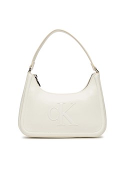 Calvin Klein Torebka Bold Ck Small Shoulder Bag LV04F3230G Biały ze sklepu MODIVO w kategorii Torebki damskie - zdjęcie 184810926