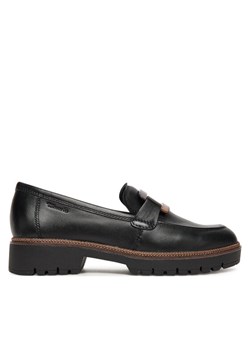 Loafersy Tamaris 1-24722-43 Czarny ze sklepu eobuwie.pl w kategorii Lordsy damskie - zdjęcie 184812398