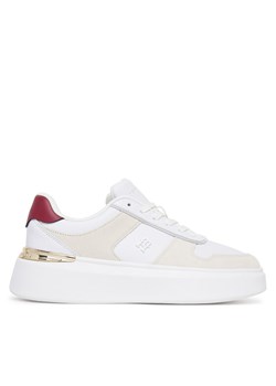 Tommy Hilfiger Sneakersy Fashion Court Mix FW0FW08632 Biały - id: 0000305435910 - marki Tommy Hilfiger - 184812906 Tommy Hilfiger Sneakersy Fashion Court Mix FW0FW08632 Biały ze sklepu MODIVO w kategorii Buty sportowe damskie - zdjęcie 184812906