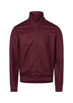 Fred Perry Męska bluza rozpinana Mężczyźni bordowy jednolity ze sklepu vangraaf w kategorii Bluzy męskie - zdjęcie 184813319