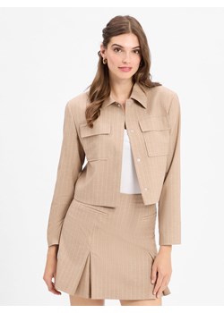 HUGO Marynarka damska w prążki - Alero Kobiety beżowy w paski ze sklepu vangraaf w kategorii Marynarki damskie - zdjęcie 184813375