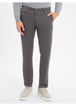 BRAX Męskie chinosy - Fabio Mężczyźni Bawełna szary jednolity ze sklepu vangraaf w kategorii Spodnie męskie - zdjęcie 184813388