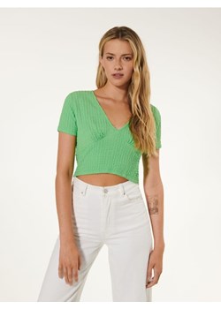 Sinsay - Crop top - zielony ze sklepu Sinsay w kategorii Bluzki damskie - zdjęcie 184814977